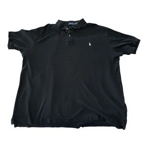 Polo Ralph Lauren Black Polo Shirt Men’s 2XLT • Big & Tall Classic